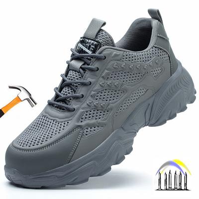 Herren Sicherheitsschuhe mit Kunststoffkappe atmungsaktive Arbeitsschuhe durchtrittsicher leichte Herren Sicherheitsstiefel Arbeitssommersneaker für Damen