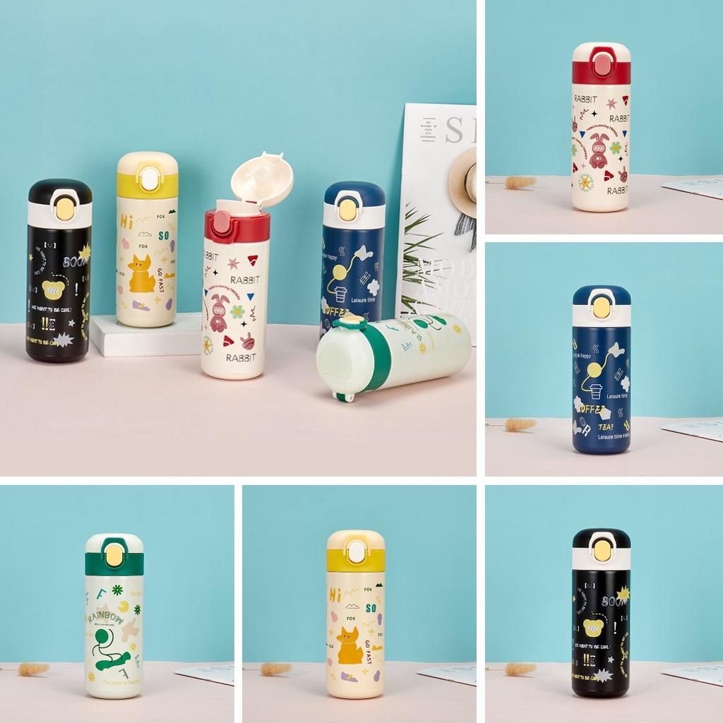 Cute Cartoon Stainless Steel Insulated Travel Cup For Students