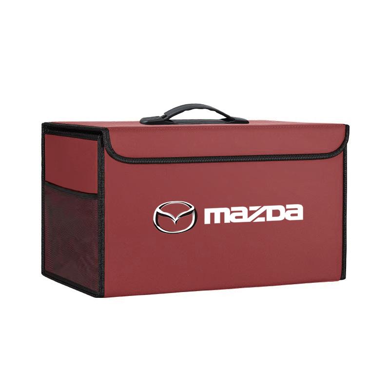 Car Trunk Leather Storage Box Auto Interior Organizer Accessories For Mazda 2 3 6 5 Atenza CX3 CX5 MX5 CX7 Axela CX30 CX90 CX60 Bg1