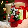 10PCS 20cm Christmas Tree Desktop Decoration Dining Table Christmas Tree Decoration New Year Party Gift Holiday Decoration