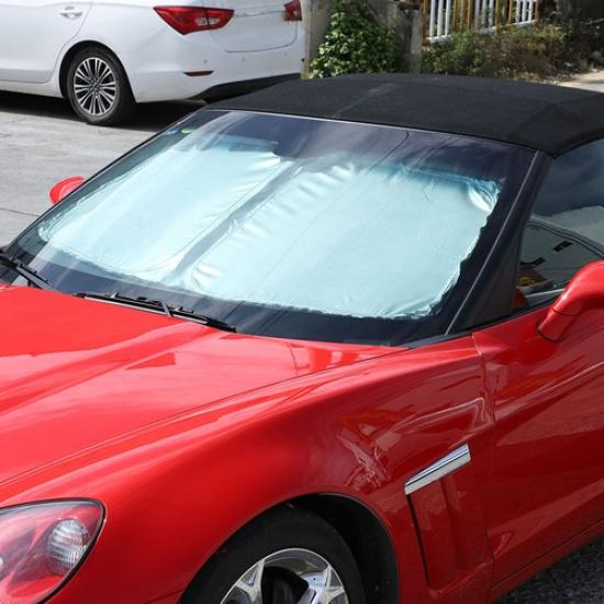 Windshield Sunshade Foldable Reflective Sun Visor For Corvette C6 2005-2013