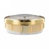 Plastic+electroplating Clock Insert Transparent Cover With Gold Rim
