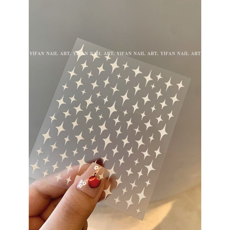 

Yifannail [Jelly Apple] Cute Red Apple Nail Stickers Christmas Eve Big Apple J192 J105-4. [White. Four Mangxing 1]]