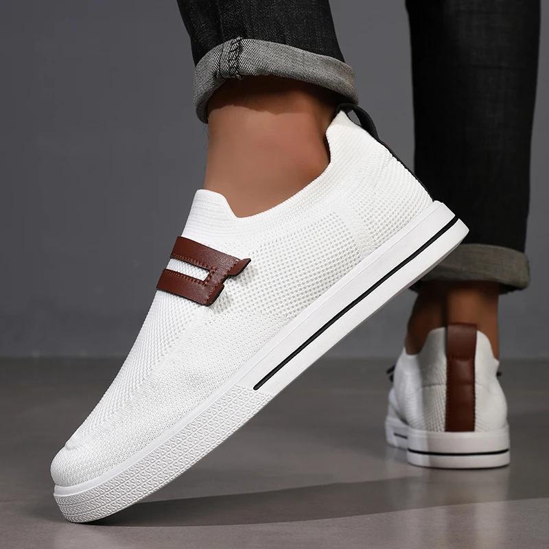 Men's Outdoor Casual Shoes Comfortable Non-slip Skateboard Shoes Fashionable White Shoes Outdoor Shoes For Men