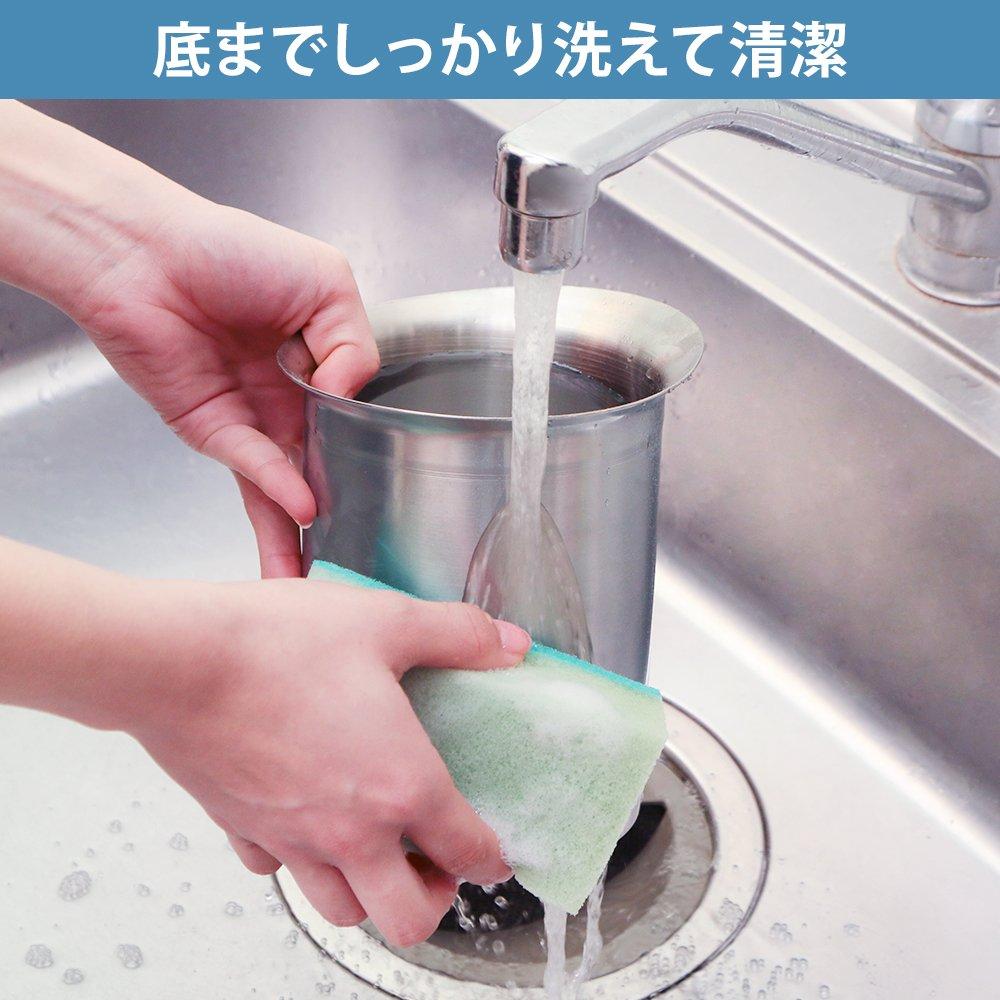 Iris Plaza Kitchen Tool Stand, Silver, 13.6 X 12.2 X 15.6 Cm, Stainless Steel, Made In Japan, Tsubame Kitchen Series, TSK-4