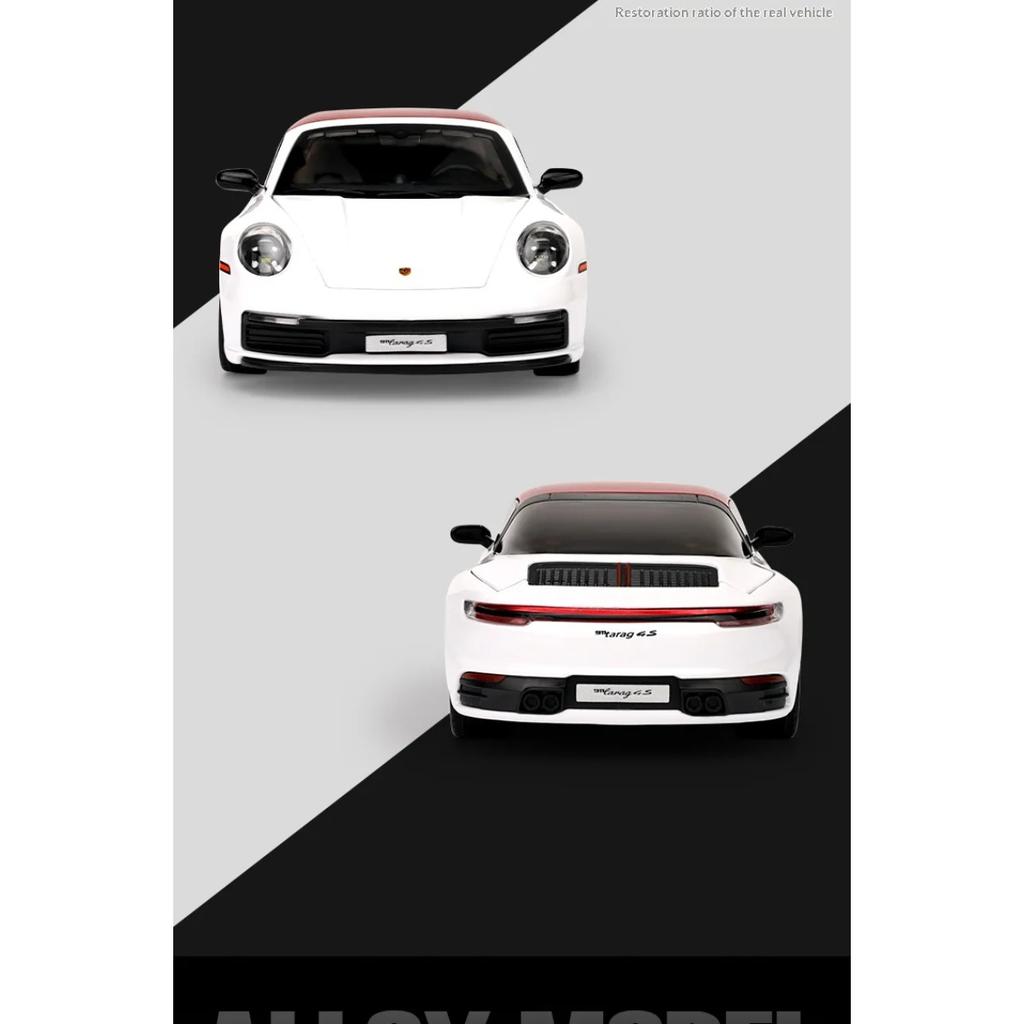 1/32 Porsche 911 Model Sports Car Toys Alloy Diecast Doors Opened Simulation Interior Rubber Tires Exquisite Supercar Toy