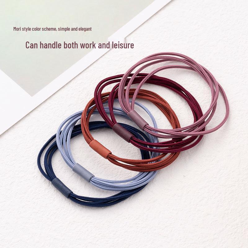 Korean Style High-Elastic Seamless Hair Tie for Ponytails