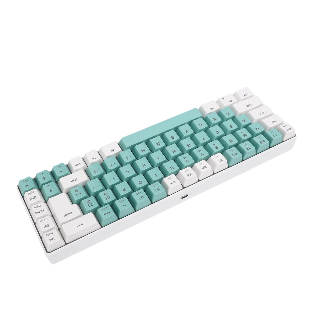 Wired Gaming Keyboard 60percent  Compact with RGB Backlight Comfortable Typing Mechanical Keypad for PC