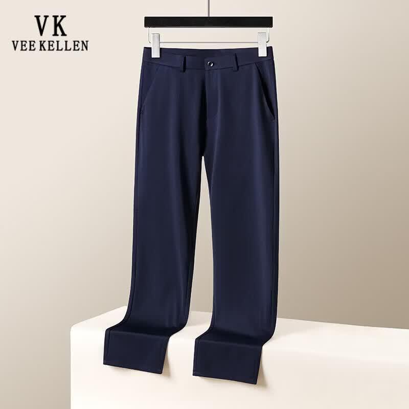 VEE KELLEN Men's Ice Silk Straight Leg Casual Pants
