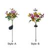 Simulation Butterfly Sunflower Outdoor Solar Light LED Lawn Lamp Home Garden Sunmmer Landscape Christmas Wedding Fairy Lights