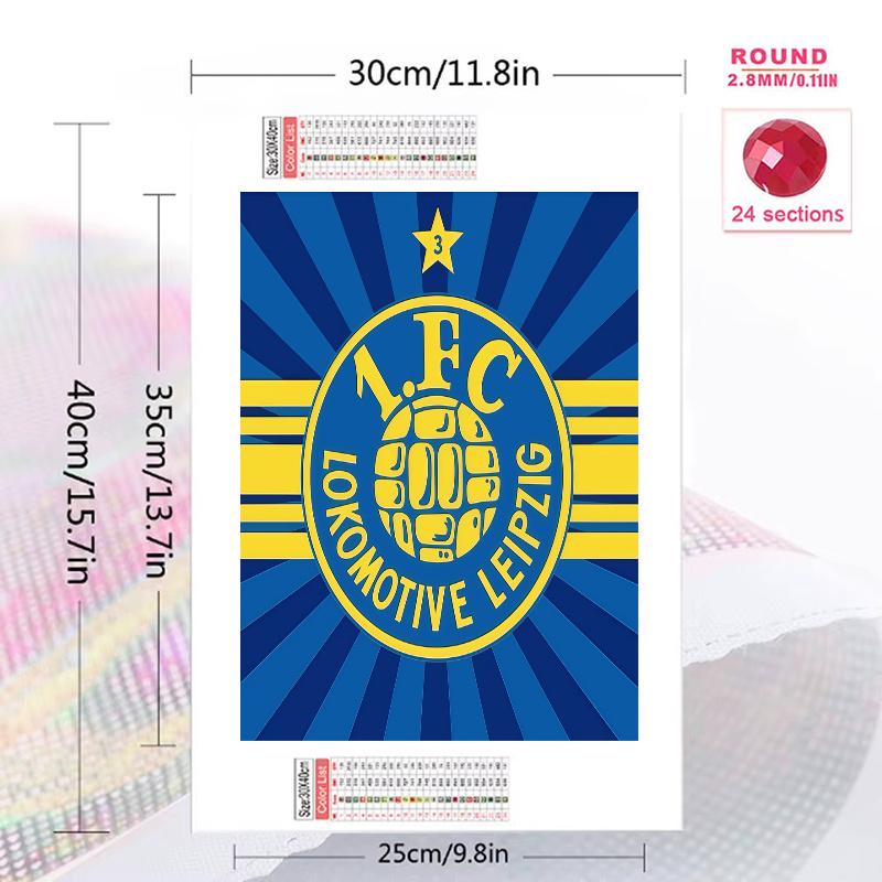 Lok Leipzig Soul 100% Round Full Drill 5D DIY Diamond Painting Embroidery Cross Stitch Rhinestone Décor