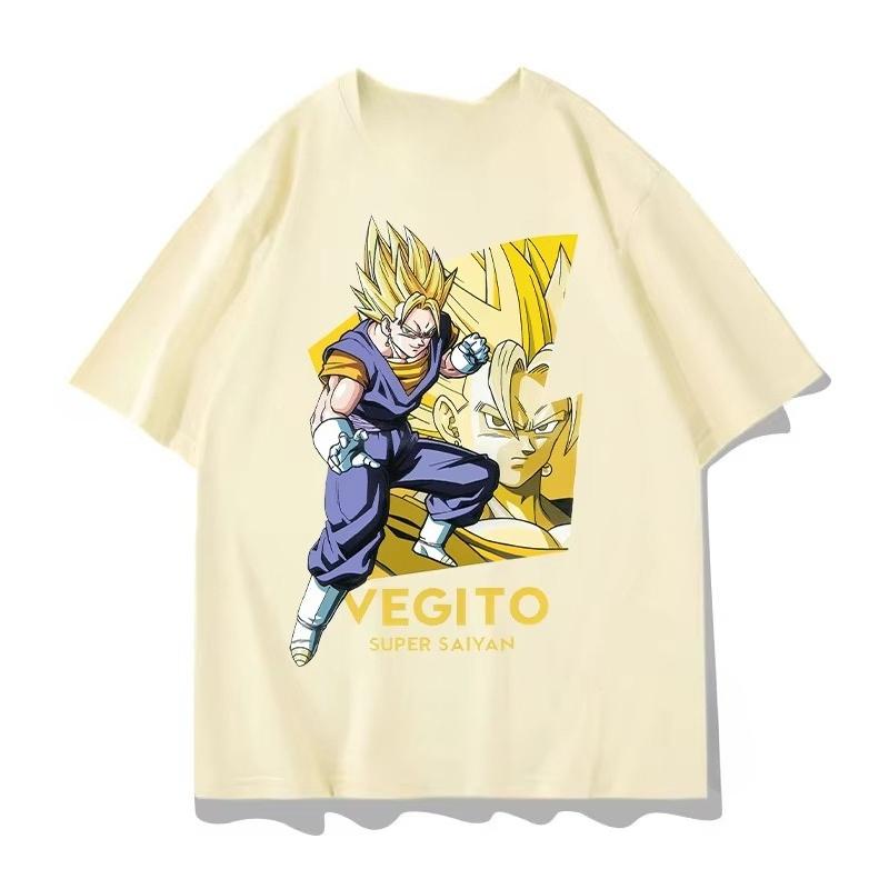 2026 Dragon Ball Joint Short-sleeved T-shirt Unisex's and Women's Dragon Ball Super Clothes Pure Cotton Comfortable and Casual