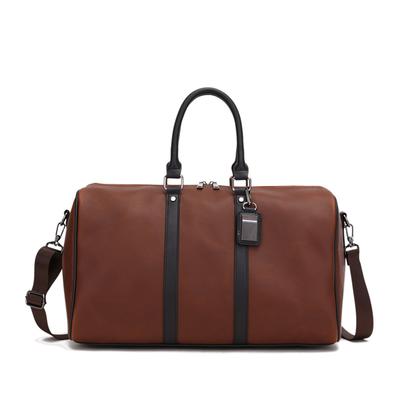 New Fashion Retro Crazy Horse Casual PU Large-capacity Business Travel Duffel Bag Short-distance Lightweight Men's Boarding Travel Bag