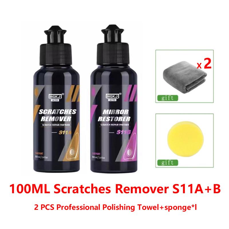 HGKJ S11 Car Scratch Removal Liquid Wax Polishing Paste Paint Care Auto Detailing Cars Body Compound Anti-scratch Cleaning Kit