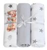 Muslin diapers 3 pieces (set U)