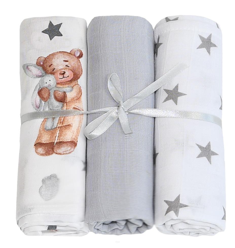 Muslin diapers 3 pieces (set U)