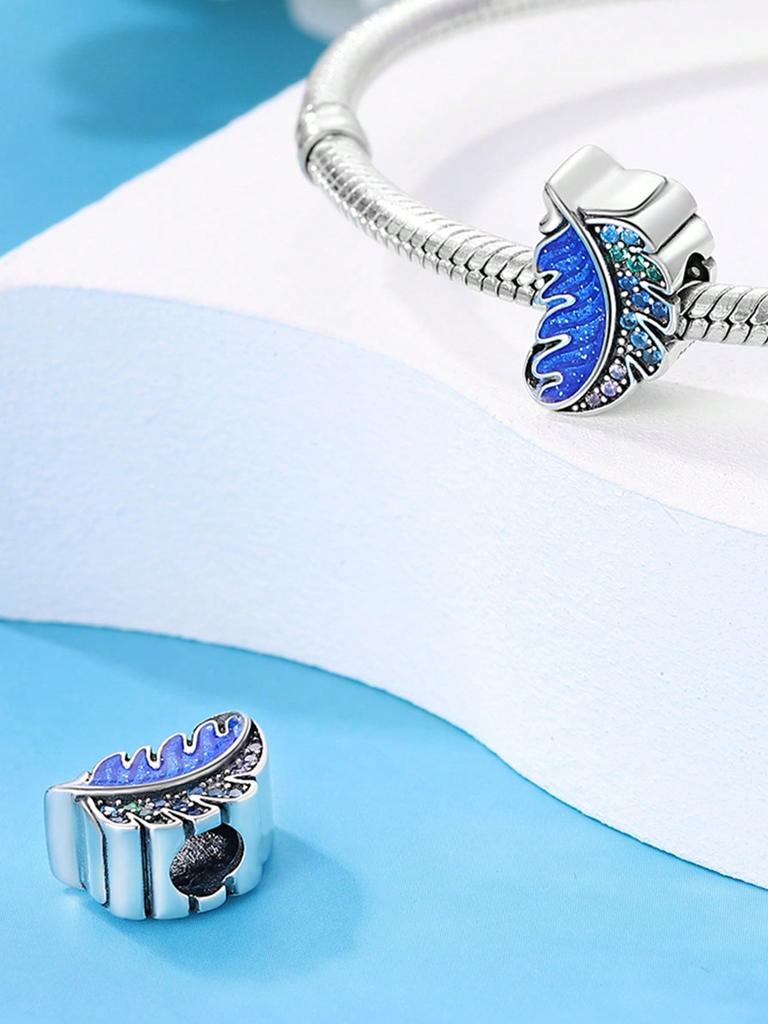 Family Love Four-Leaf Clover Beads Charm Copper Plated Fit Charms Copperoriginal Bracelet For Jewelry Making Diy Charm