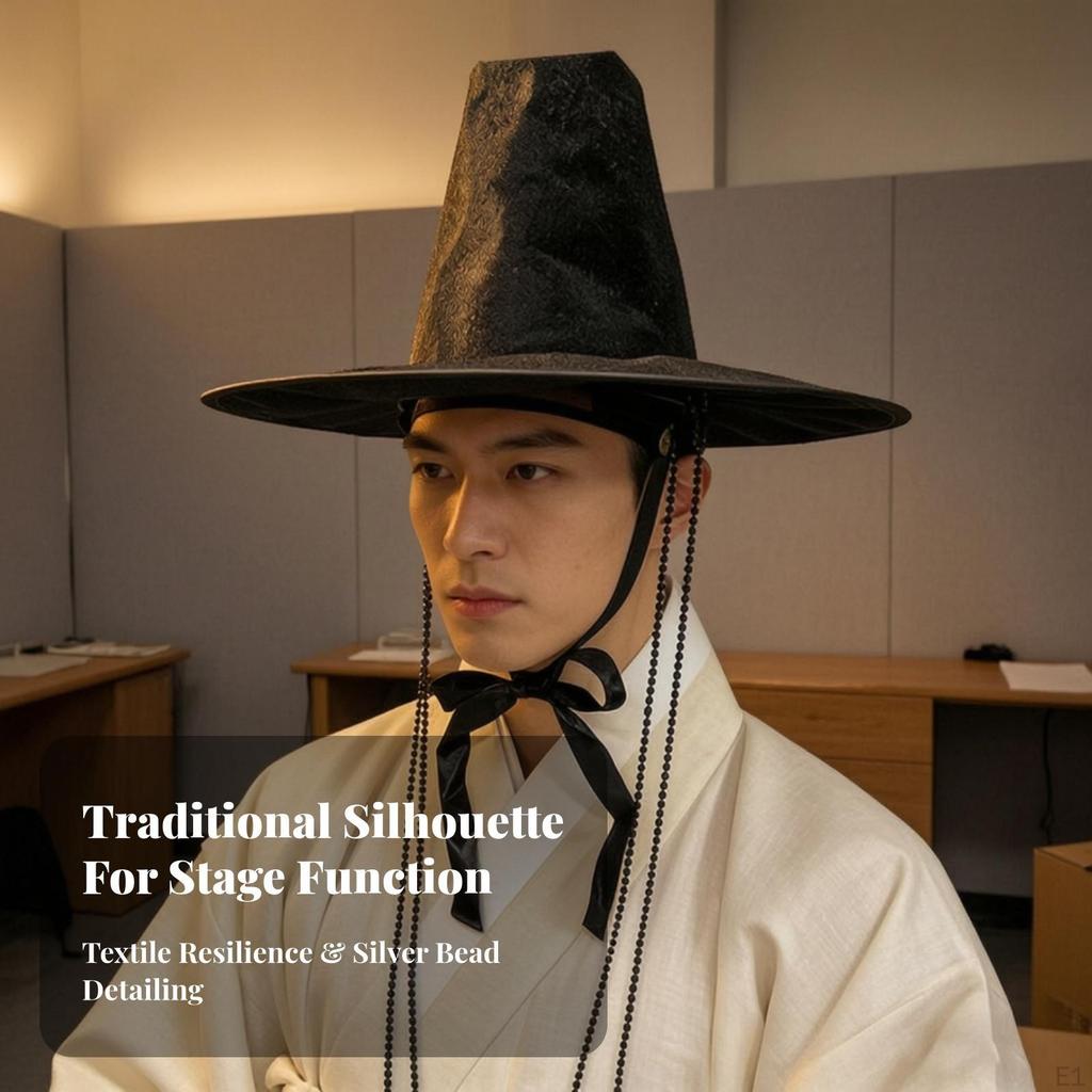 Korean Gat Hat Lightweight Traditional Theatrical for Performers