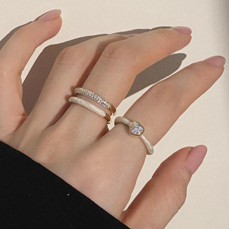 Summer Fashion 2023 Heart Ring For Women With Adjustable Copper Band And Design Stylish
