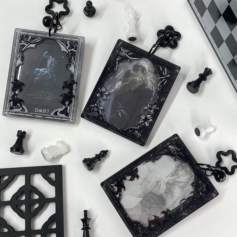 Moon Shadow Series Acrylic Photo Frame Kpop Photo Card Holder Secret Window INS Style Anime Card Sleeves Collection Wholesales