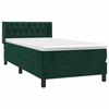 Maison Exclusive - Sommier à lattes de lit avec matelas Vert foncé 100x200 cm