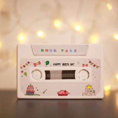 Self-Made 60s Voice Message Recorder Tape Stylish Unique Recording Voice Tape Card Handmade Elegant Voice Card Tape Party Gift