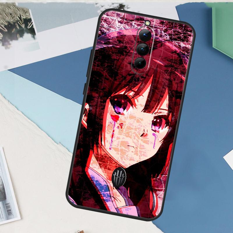 Sad Anime Aesthetic Senpai Case For ZTE Nubia Red Magic 10 Air 5G 6R 6 7 6S 7S Pro RedMagic 10 9 8 8S 9S Pro Plus Cover