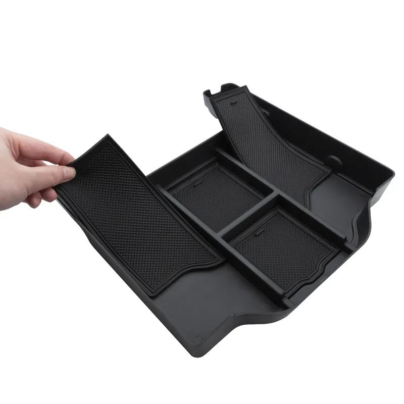 Car Center Console Organizer For Dodge RAM 1500 2500 3500 -  Black Car Interior Accessories ABS Secondary Storage Box