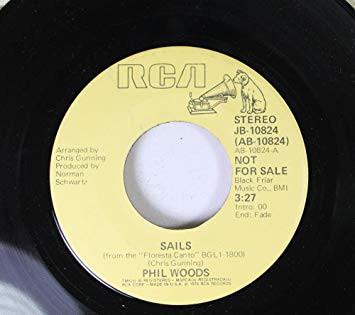 

7inch Record PHIL WOODS - Sails JB10824 RCA 1976 US Jazz Used