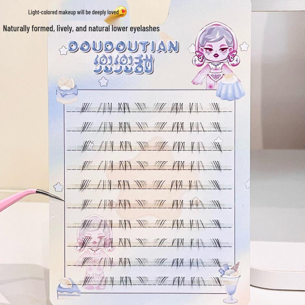 Sweet & Natural Ultra-Fine Lower Lashes: Messy & Realistic, Mimicking Natural Wild Fairy Lashes