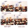 Wooden Alphabet Puzzle For Kids Educational Toy With Word Building And Number Blocks