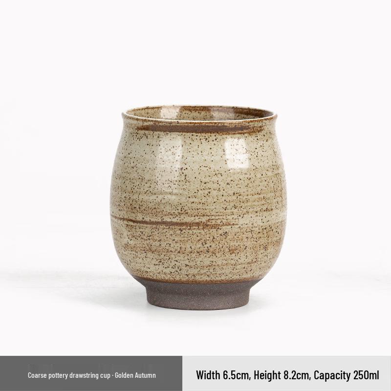 Japanese Style Coarse Pottery Tea Cup