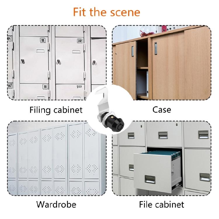 Tubulars Cams Locks with Matching Key Hook Cams Styles Multipurpose Cams Locks Heavy Duty for Secure Cabinets & Toolboxes