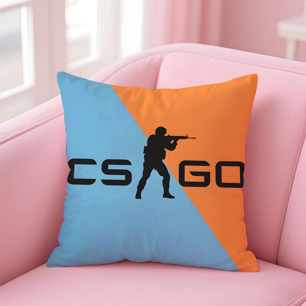 CSGO team logo meme Spirit Falcon Cushion Cover Pillow Case Soft Friendly Fabric Concealed Zipper