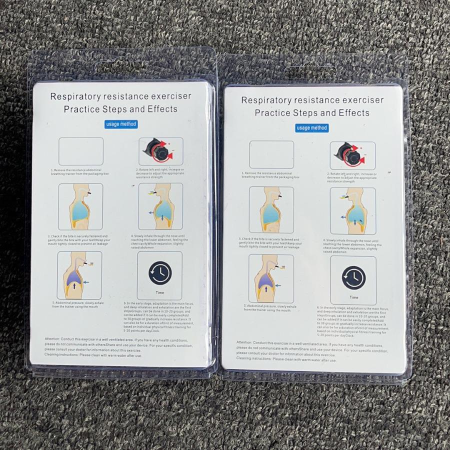 Nastavitelný přenosný dýchací trenažér pro zvýšenou kapacitu plic a aerobní kondici