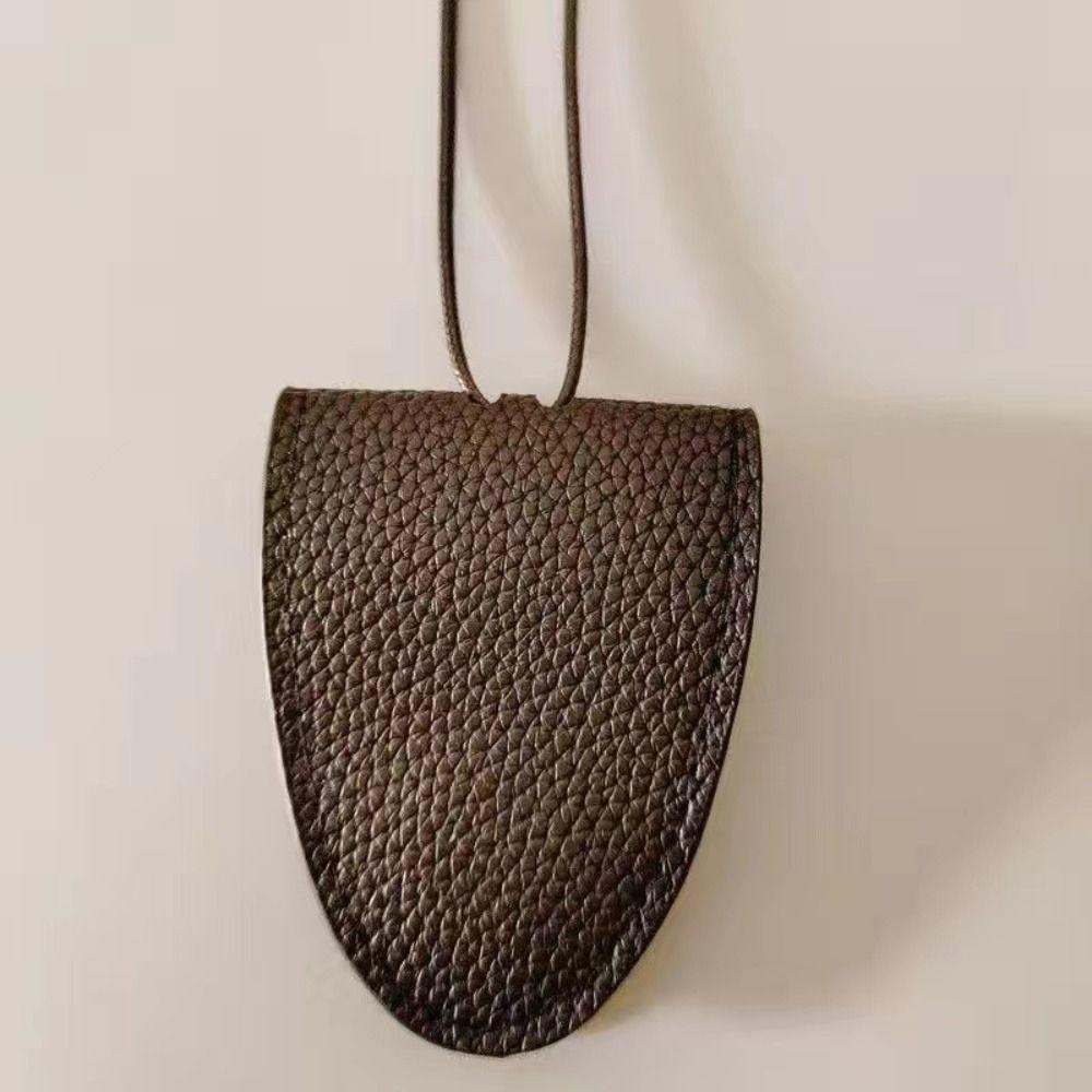 Sunglasses Storage Lanyard Glasses Clip Neck Hanging Pu Leather Magnetic Hat Clip Portable   Beach