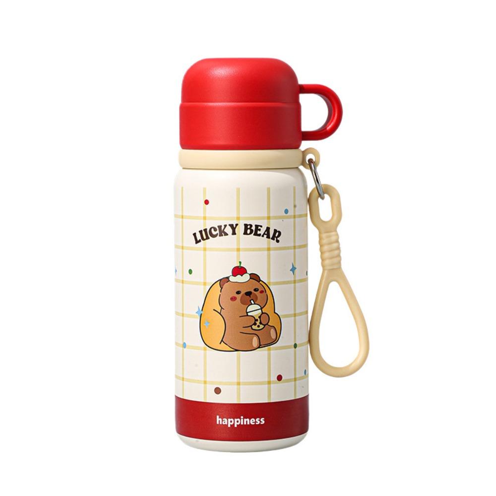 500ML Vacuum Cup Insulation Or Cooling Large-capacity 316 Stainless Steel Cup With Lifting Rope Cartoon Animal Prints