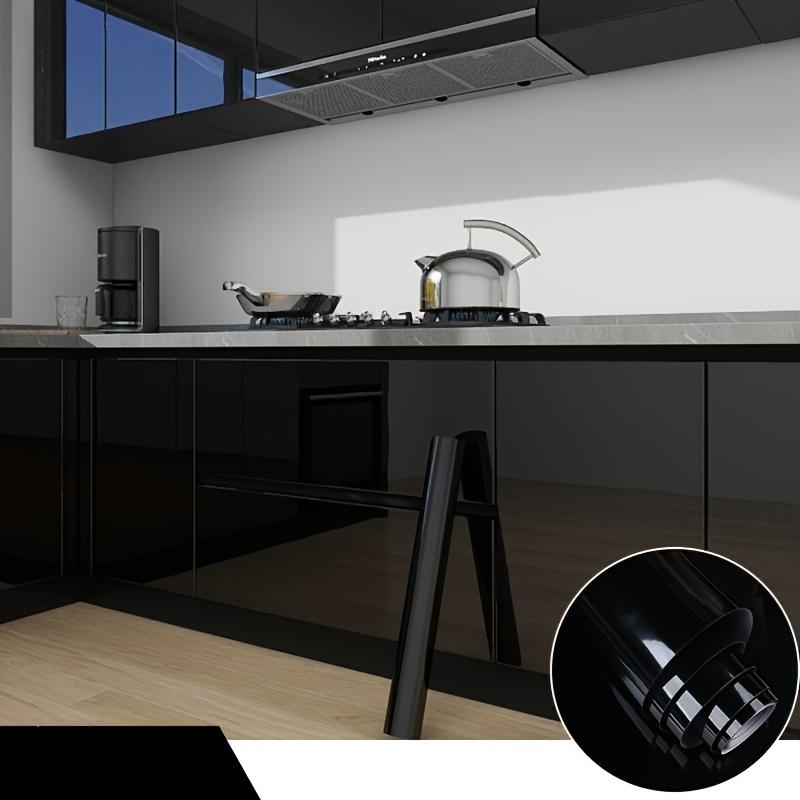 Self-Adhesive PVC Cabinet Film Waterproof Kitchen Cabinet Cover Removable Peel Stick Protective Coating for Cabinet Door Renovation