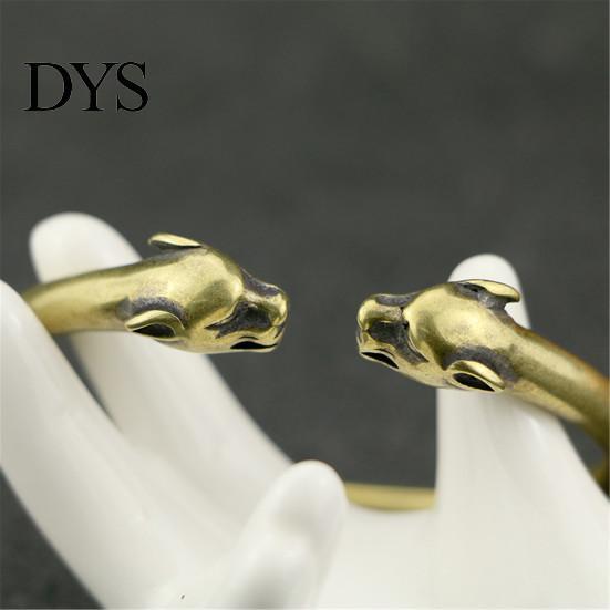 Man Woman Brass Adjustable Hand Bracelet Bangle Valentine Day Jewelry Gift Cuff