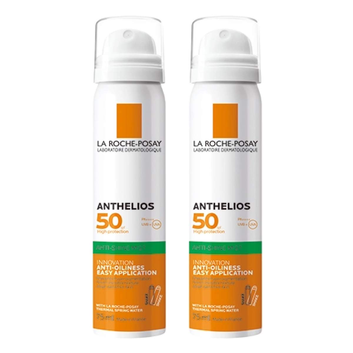 

Набор из 2 La Spray for Sensitive Anthelios UV Protection Mist Sunscreen 50 г Roche-Posay [Солнцезащитный крем для кожи]