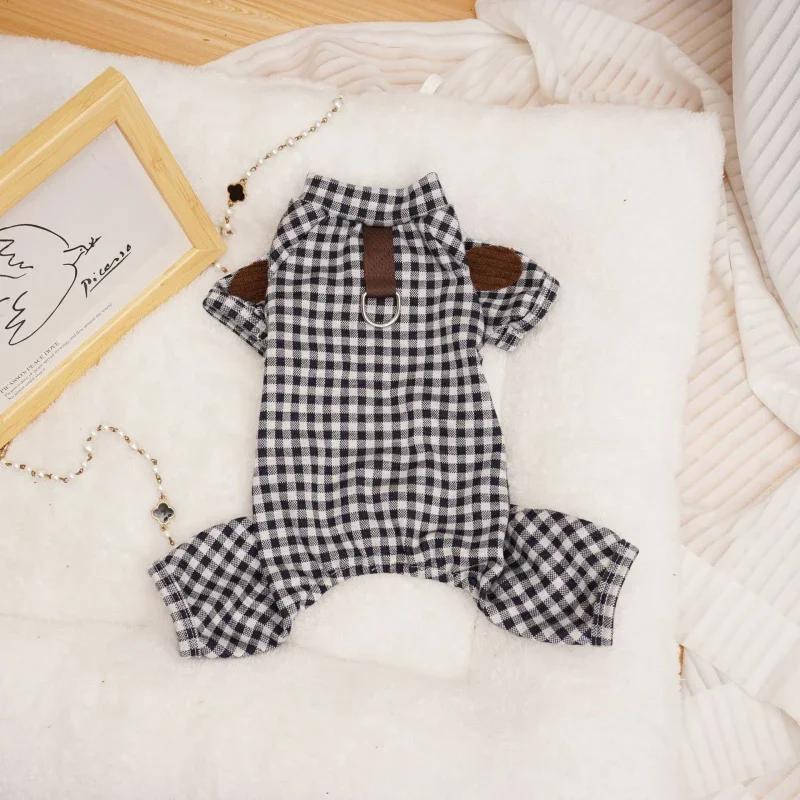 Husdjurs Vinterkläder Rompers Kostym för Liten Hund Jumpsuit Pyjamas Pomeranian Shih Tzu Malteser Pudel Bichon Schnauzer Kläder