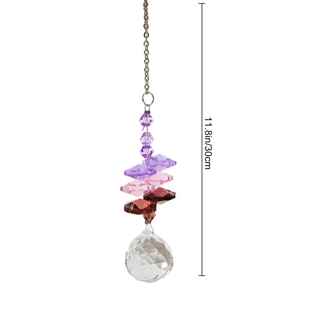 Faux Crystal Sun Catcher Crystal Prism Sun Catcher for Home Garden Decor Healing Rainbow Maker Window Ornament Unique Gift