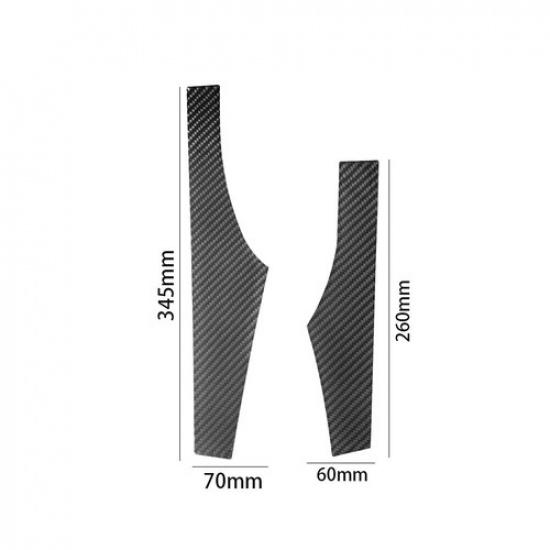 2Pcs Carbon Fiber Interior Front Door Panel Cover Trim For Hyundai Veloster