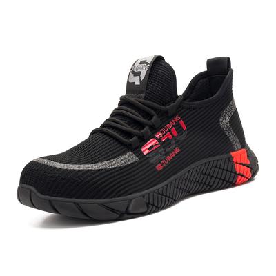 Breathable Fashion Anti Smash Anti-Slippery and Wear-Resistant Steel Toe Work Industrial Safety Shoes for Mens