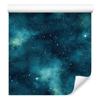 Watercolor Galaxy Wallpaper Turquoise, Bottom Turquoise 50x1000