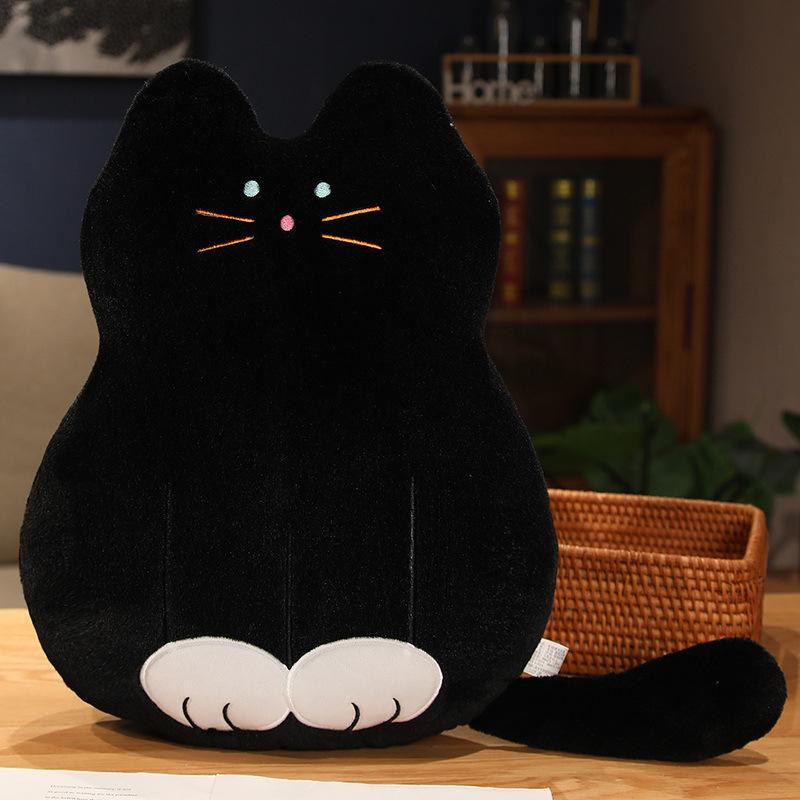 Cute Cat Throw Pillow Doll Girl Bed Sleeping Kitten Doll Soft Plush Doll Birthday Gift