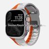 IWatch7 Diamantschnalle Horizontaler Streifen S9 Silikonarmband für Apple Watch 8/Ultra