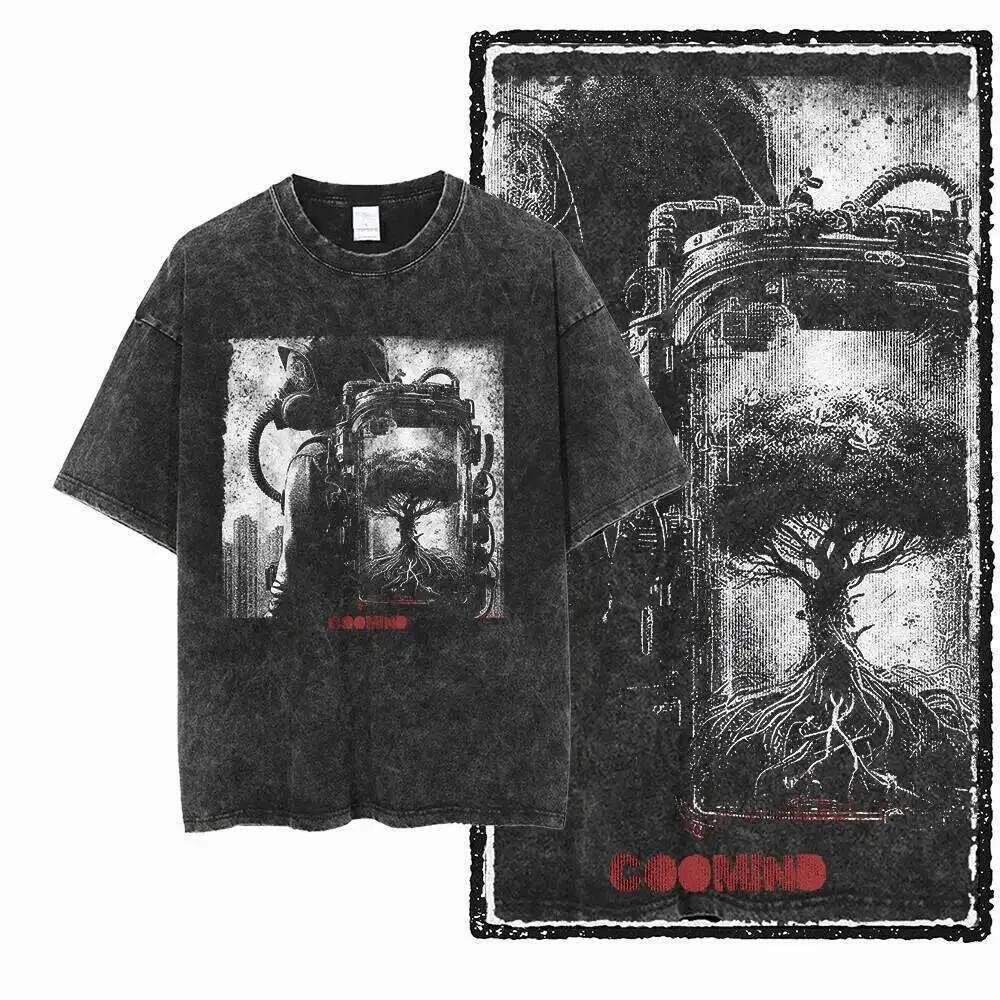 G24 Exclusive Big Size Cool Cotton Men s COOLMIND Printed Graphic T-shirt | Acid Washed Streetwear O-neck men s Tee Tshirt S разноцветный