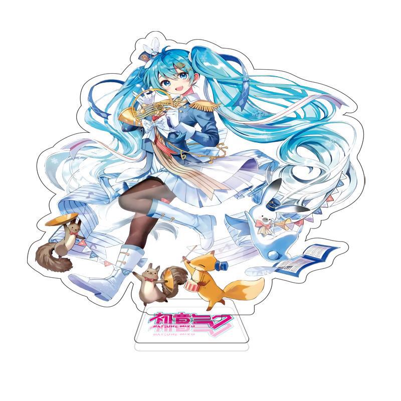 Miku Hatsune Large Acrylic Stand 15Cm Double Sided Anime Figure Vocaloid Luo Tianyi Anime Merchandise Collectible Display Stand