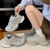 Height-increasing Platform Student Sports Shoes 2025 Summer and Autumn New Lightweight Dad Shoes Women's Mesh Breathable Sneakers